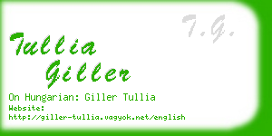 tullia giller business card
